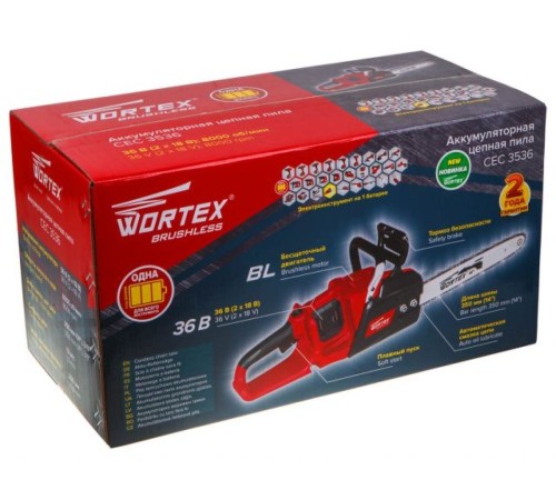 Пила аккумуляторная Wortex CEC 3536 ALL1 XLT SOLO (Без АКБ и ЗУ)