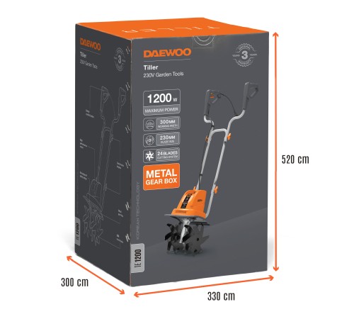 Культиватор электрический Daewoo Power TE 1200