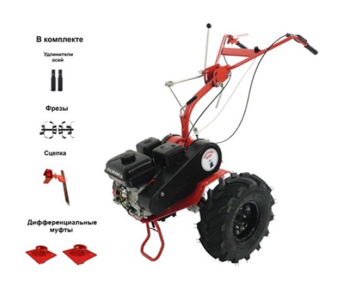 Мотоблок бензиновый АГАТ Л-7,0П ЛЮКС (Lifan 170F 7.0 л.с. колеса 19-7*8)
