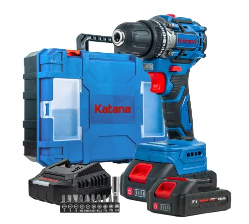 Дрель-шуруповерт аккумуляторная KATANA CD3501 в кейсе (2хАКБ и ЗУ)