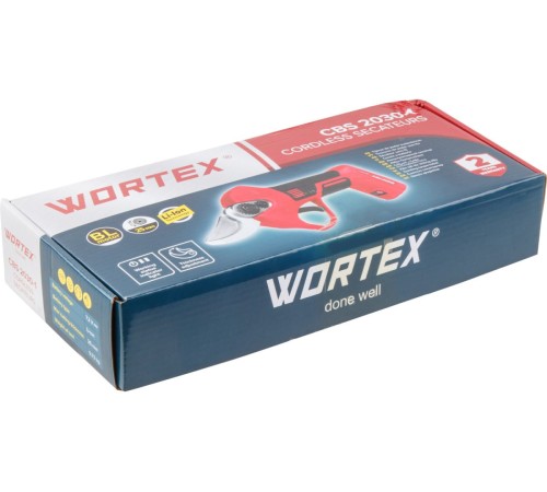 Секатор аккумуляторный Wortex CBS 2030-1 (АКБ и ЗУ)