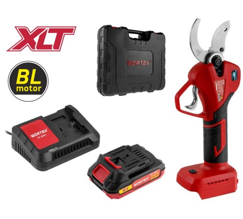 Секатор аккумуляторный Wortex CBS 2535-1 в чем (АКБ и ЗУ)