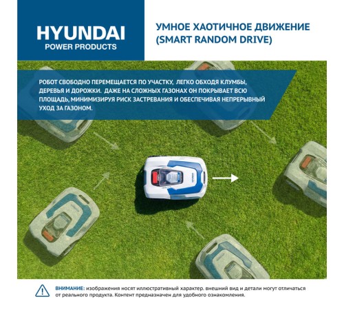 Газонокосилка-робот аккумуляторная  Hyundai L-CORTEX-5