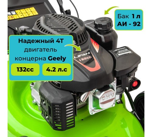 Газонокосилка бензиновая GARDMANN GML-405S