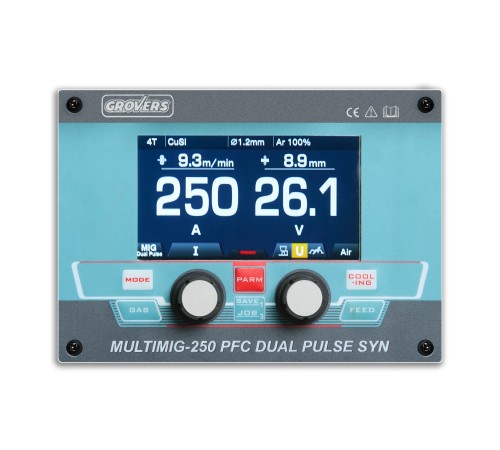 Сварочный полуавтомат GROVERS MULTIMIG-250 PFC DUAL PULSE SYN