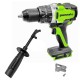 Дрель-шуруповерт ударная аккумуляторная Greenworks 24V GD24DD140 (1хАКБ 5Ач и ЗУ)