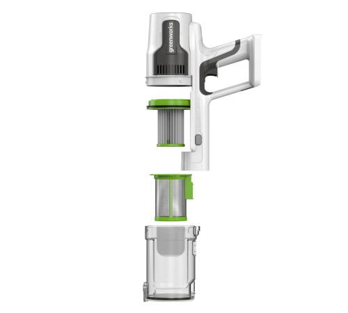 Пылесос вертикальный аккмуляторный Greenworks 24V SV24360 (1хАКБ и ЗУ)