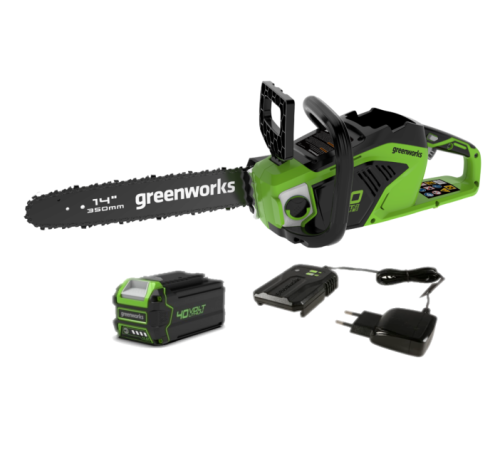 Пила аккумуляторная Greenworks 40V GD40CS15 (1хАКБ 2Ач и ЗУ)