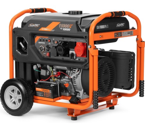 Генератор инверторный бензиновый  Daewoo Power GDA 11000DPEi-3