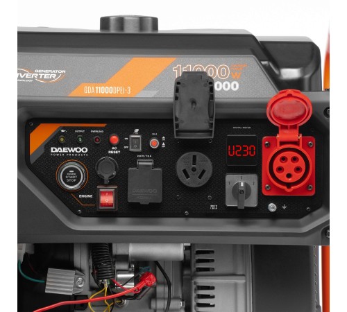 Генератор инверторный бензиновый  Daewoo Power GDA 11000DPEi-3