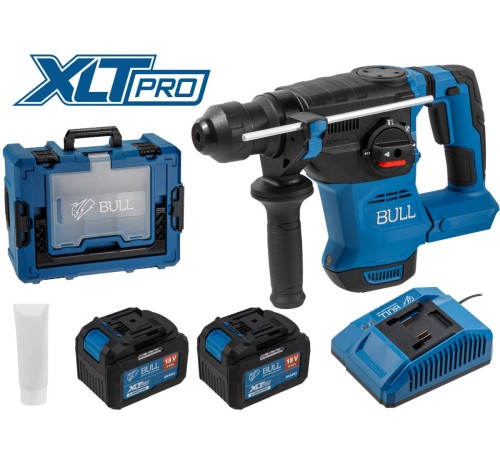 Перфоратор аккумуляторный Bull CBH 1826 Xcase, XLTpro (2хАКБ и ЗУ)