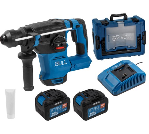 Перфоратор аккумуляторный Bull CBH 1826 Xcase, XLTpro (2хАКБ и ЗУ)