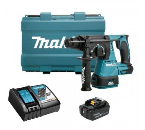 Перфоратор аккумуляторный Makita LXT DHR 242 RT (АКБ и ЗУ, кейс)