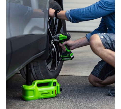 Домкрат автомобильный аккумуляторный Greenworks 24V G24JACK (Без АКБ и ЗУ)