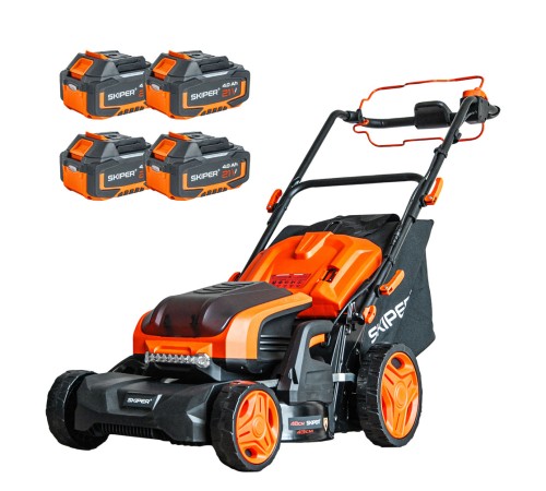 Газонокосилка аккумуляторная Skiper SW480 (4хАКБ и ЗУ)