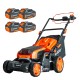 Газонокосилка аккумуляторная Skiper SW480 (4хАКБ и ЗУ)