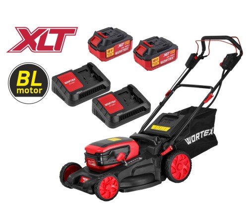 Газонокосилка аккумуляторная Wortex CLM 4536-4 XLT SET (2хАКБ 4 Ач и ЗУ)