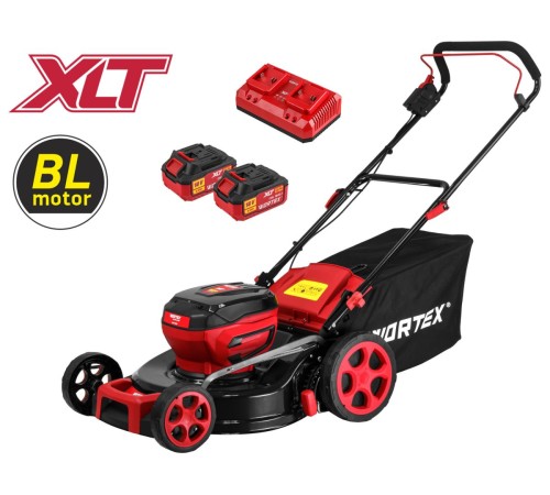 Газонокосилка аккумуляторная Wortex CLM 4536 XLT SET (2хАКБ 4 Ач и ЗУ)