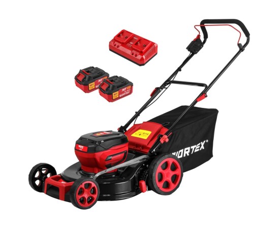 Газонокосилка аккумуляторная Wortex CLM 4536 XLT SET (2хАКБ 4 Ач и ЗУ)