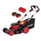 Газонокосилка аккумуляторная  Wortex CLM 4536-2 XLT SET (2хАКБ 4 Ач и ЗУ)
