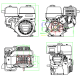 Двигатель бензиновый Lifan KP460E-R (сцепление и редуктор 2:1) 20лс