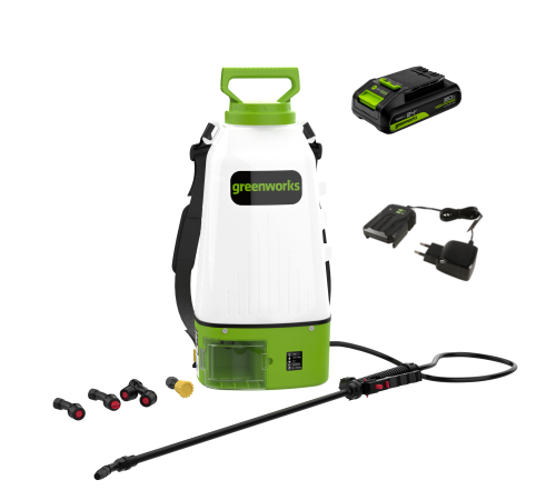 Опрыскиватель аккумуляторный Greenworks 24V BPS2410 (1хАКБ 4Ач и ЗУ)