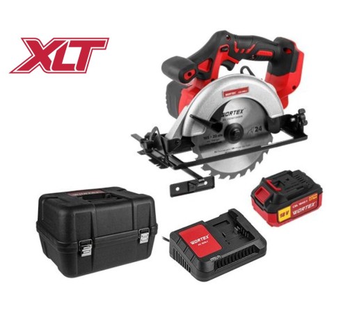 Пила циркулярная аккумуляторная Wortex CCS 1816-1 в чем. ALL1 XLT SET (1хАКБ 4Ач и ЗУ)