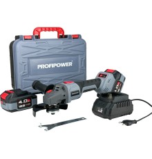 Угловая шлифмашина аккумуляторная ProfiPower MKDGA-20V E0080 (2хАКБ и ЗУ)