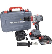 Ударная дрель-шуруповерт аккумуляторная ProfiPower MKDHP-20V E0087 (2хАКБ и ЗУ)