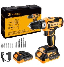 Дрель-шуруповерт аккумуляторная Deko Banger 20V ONE+ (2хАКБ 3Ач и ЗУ)
