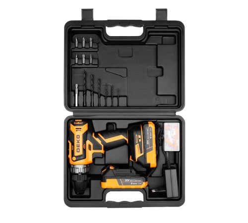 Дрель-шуруповерт аккумуляторная  Deko GCD20DU PRO SET (2хАКБ 2Ач и ЗУ)