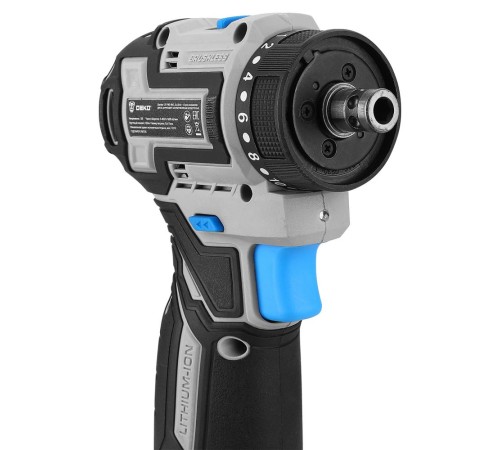 Дрель-шуруповерт аккумуляторная  Deko Loner 12V PRO (АКБ 3Ач и ЗУ)