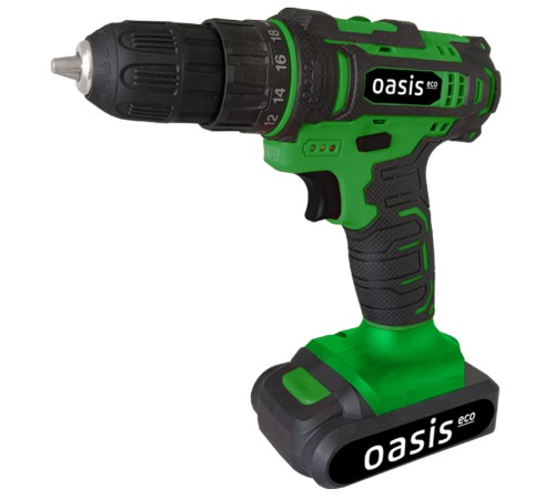 Дрель-шуруповерт аккумуляторная  Oasis Eco AS-18V (J) (2хАКБ и ЗУ)