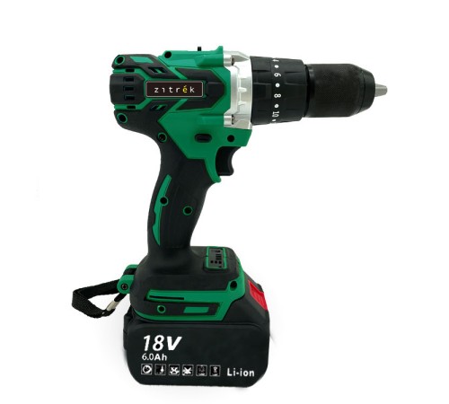 Ударная дрель-шуруповерт аккумуляторная Zitrek Green Impact 18V (2хАКБ и ЗУ)