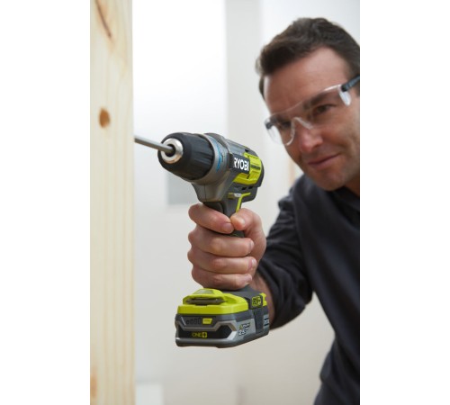 Ударная дрель-шуруповерт аккумуляторная Ryobi R18PDBL-0 ONE+(Без АКБ и ЗУ)