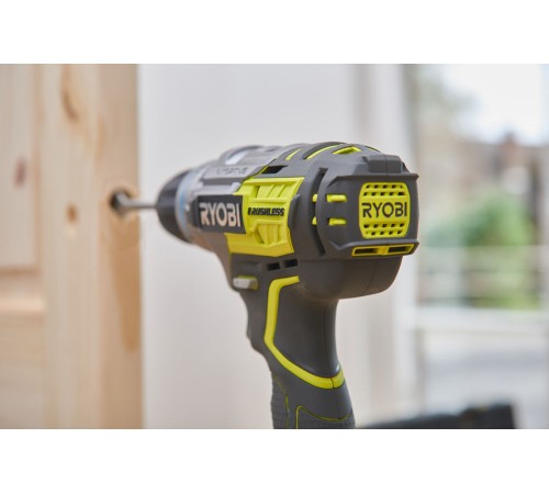 Ударная дрель-шуруповерт аккумуляторная Ryobi R18PDBL-0 ONE+(Без АКБ и ЗУ)