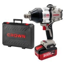 Гайковерт ударный аккумуляторный  Crown CT22056HX-8SC4 BMC (АКБ и ЗУ)
