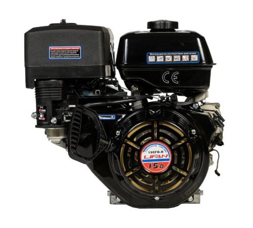 Двигатель бензиновый Lifan 190FD-R (сцепление и редуктор 2:1) 15лс