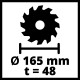 Пила циркулярная Einhell TE-PS 165