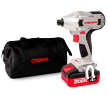 Винтоверт ударный аккумуляторный  Crown CT22021HX-4 TB (2хАКБ и ЗУ)