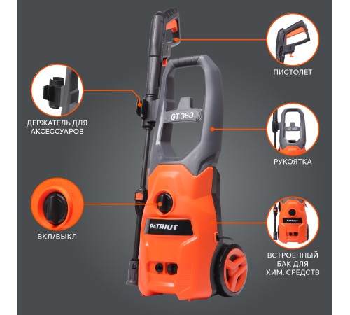 Мойка высокого давления Patriot GT 360 Imperial [322306010]