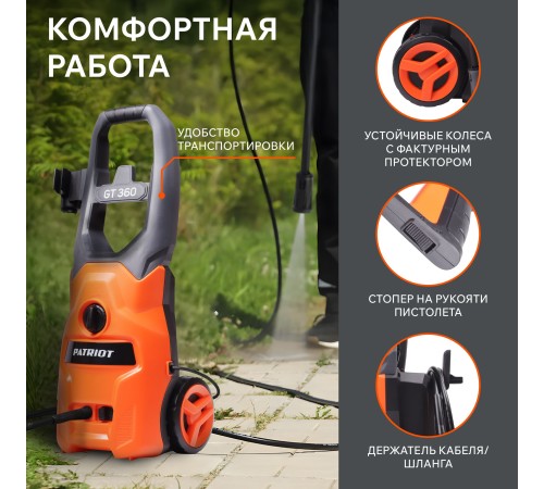 Мойка высокого давления Patriot GT 360 Imperial [322306010]