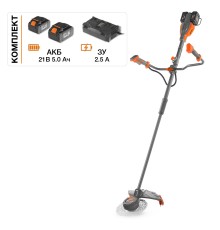 Триммер аккумуляторный Daewoo Power DABC 4542Li SET (2хАКБ и ЗУ)