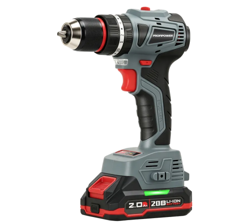 Дрель-шуруповерт аккумуляторная  ProfiPower MKBL-20B 0407 (2хАКБ и ЗУ)