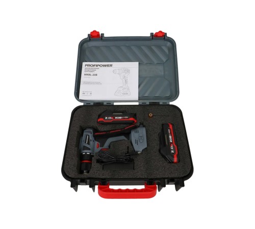 Дрель-шуруповерт аккумуляторная  ProfiPower MKBL-20B 0407 (2хАКБ и ЗУ)