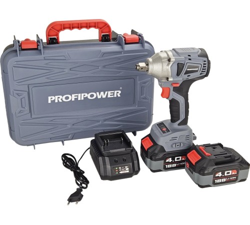 Гайковерт аккумуляторный ProfiPower MKDTW-18B (2хАКБ и ЗУ)