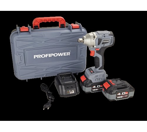 Гайковерт аккумуляторный ProfiPower MKDTW-18B (2хАКБ и ЗУ)