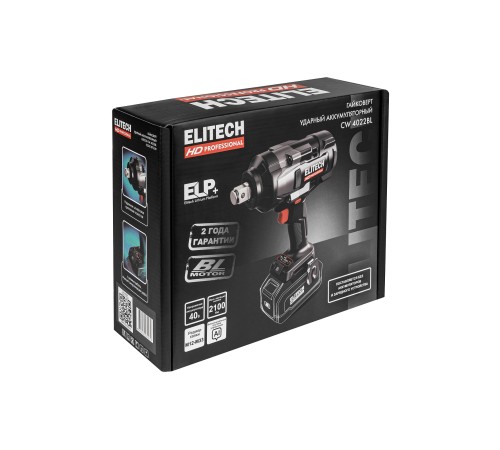 Гайковёрт аккумуляторный ELITECH HD CW 4022BL (Без АКБ и ЗУ)
