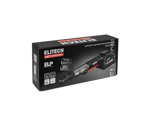 Гайковёрт угловой аккумуляторный ELITECH HD CW 2002SL (Без АКБ и ЗУ)