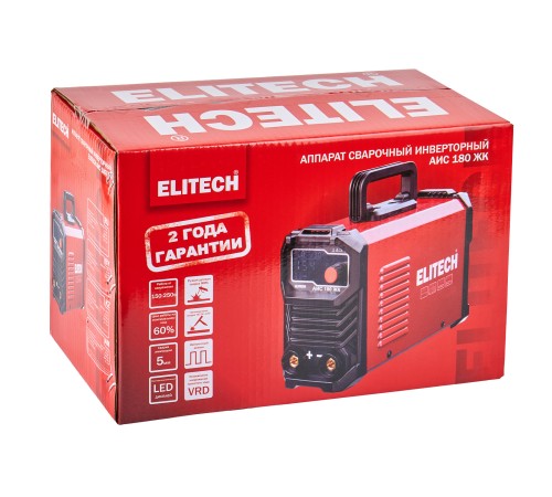 Сварочный инвертор ELITECH АИС 180 ЖК